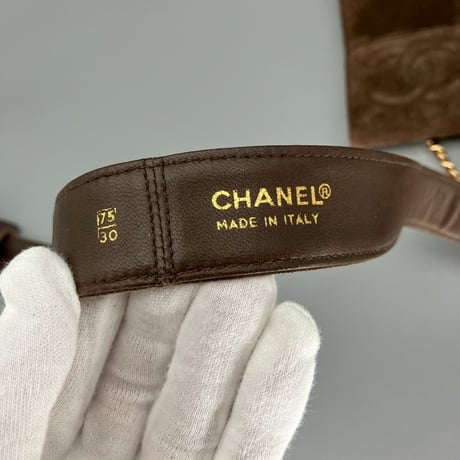 CHANEL (シャネル) ヴィンテージ スエード マルチポーチ ココマーク ベルト