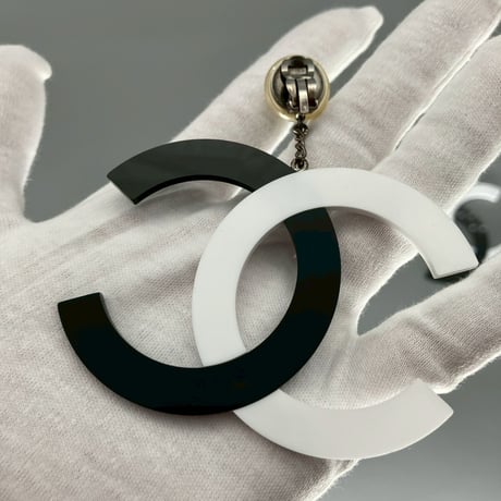 CHANEL (シャネル) ヴィンテージ デカココ ココマーク パール スイング イヤリング