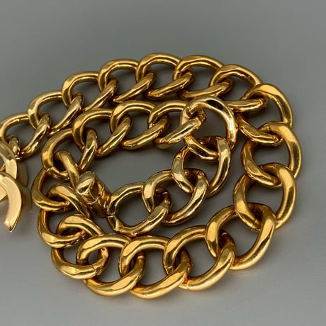 CHANEL (シャネル) ヴィンテージ デカココ ターンロック ココマーク ネックレス