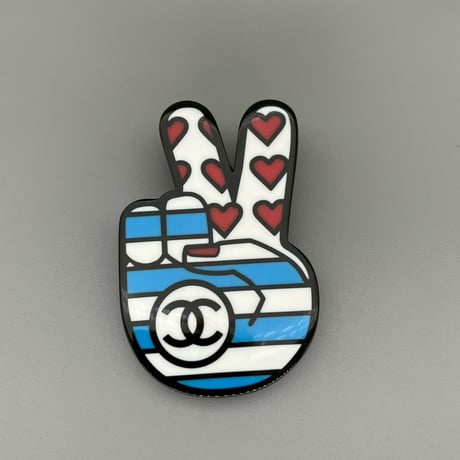 CHANEL (シャネル) ココマーク ハート ピース ブローチ