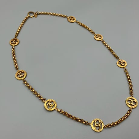 CHANEL (シャネル) ヴィンテージ ラウンド ココマーク ネックレス