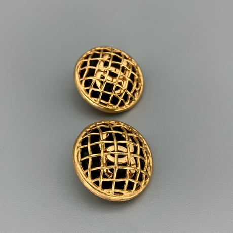 CHANEL (シャネル) ヴィンテージ ココマーク ラウンド イヤリング