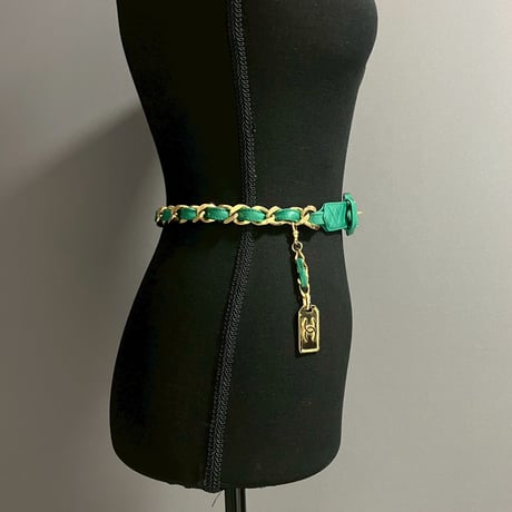 CHANEL (シャネル) ヴィンテージ 31 RUE CAMBON レザー チェーン ベルト