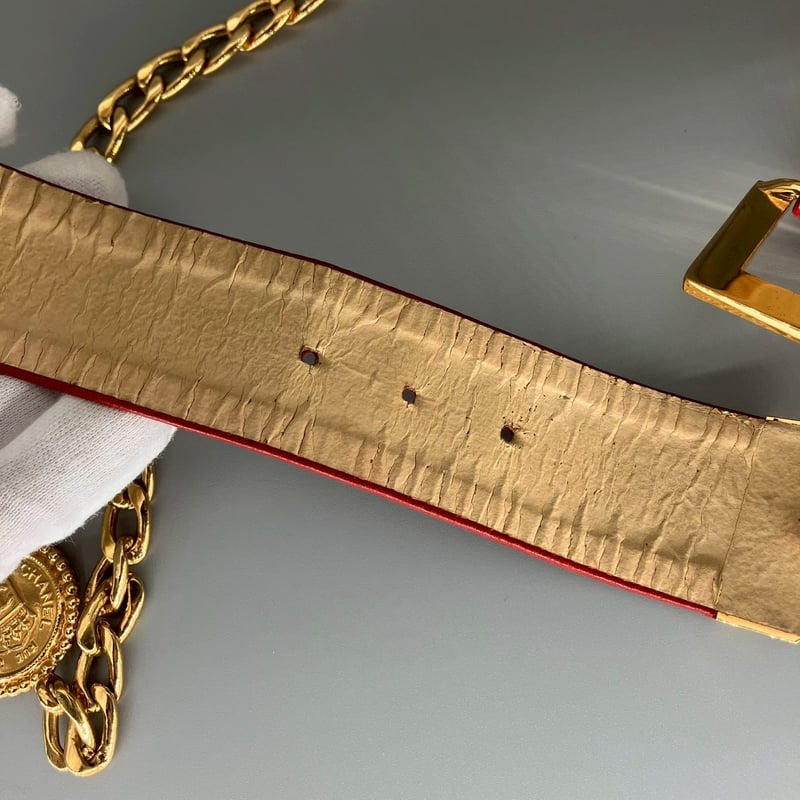 CHANEL (シャネル) ヴィンテージ ココマーク ロゴ チェーン ベルト