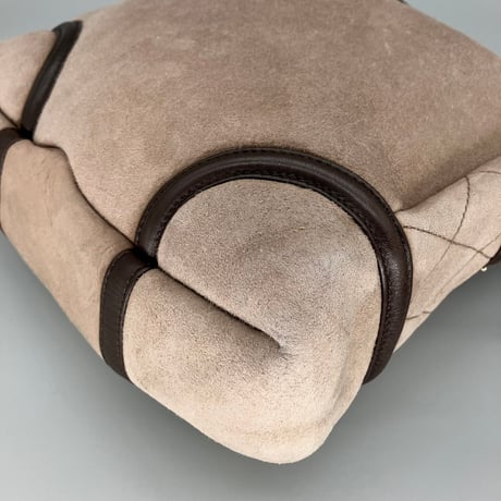 CHANEL (シャネル) ヴィンテージ デカココ ココマーク ムートン ショルダーバッグ
