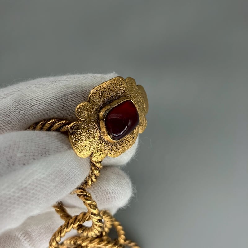 CHANEL (シャネル) ヴィンテージ カラーストーン グリポア