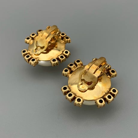 CHANEL (シャネル) ヴィンテージ パール ラインストーン イヤリング