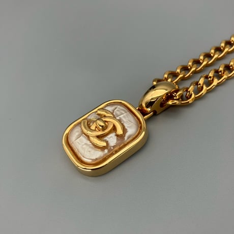 CHANEL (シャネル) ヴィンテージ ターンロック パール ネックレス