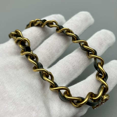 CHANEL (シャネル) ヴィンテージ ラインストーン ココマーク ネックレス チョーカー
