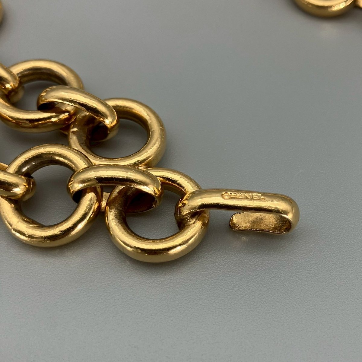 CHANEL (シャネル) ヴィンテージ ハート 2連 チェーンベルト