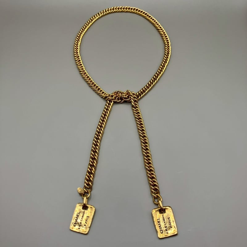 CHANEL (シャネル) ヴィンテージ 31 RUE CAMBON ラリアット ネックレス