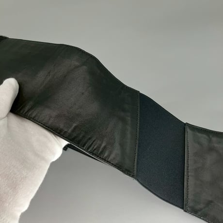 CHANEL (シャネル) ロゴ ラムスキン ベルト コルセット
