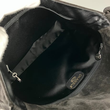 CHANEL (シャネル) ヴィンテージ スエード トリプルココマーク ショルダーバッグ