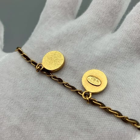 CHANEL (シャネル) ヴィンテージ ココマーク コイン クローバー カメリア ネックレス チョーカー