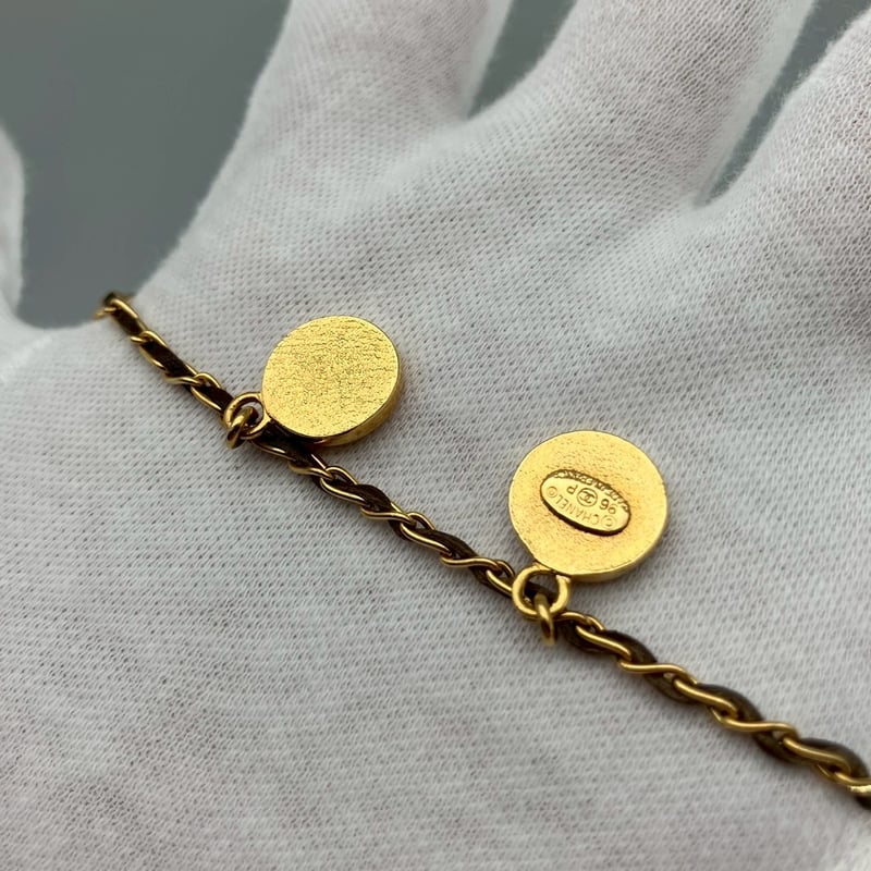 CHANEL (シャネル) ヴィンテージ ココマーク コイン クローバー
