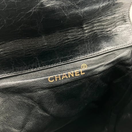 CHANEL (シャネル) ヴィンテージ マトラッセ ラムスキン ターンロック リュックサック バックパック