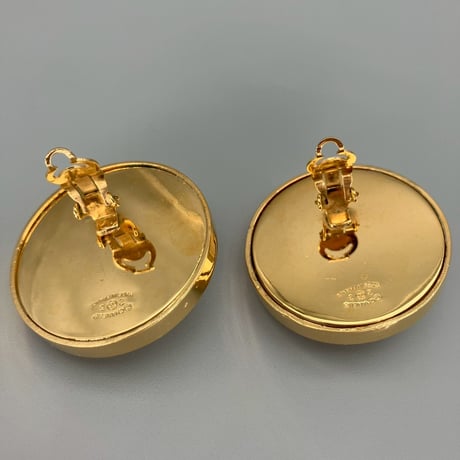 CHANEL (シャネル) ヴィンテージ パール フラワー ラウンド イヤリング