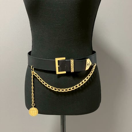 CHANEL (シャネル) ヴィンテージ ココマーク ロゴ チェーン ベルト