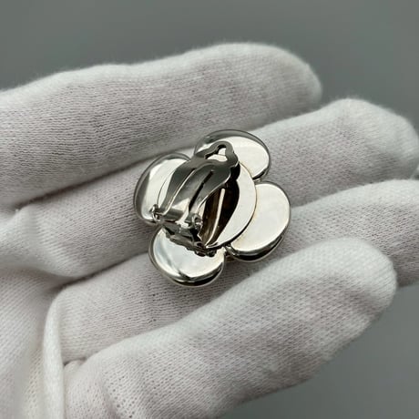 CHANEL (シャネル) ヴィンテージ カメリア フラワー アシンメトリー イヤリング