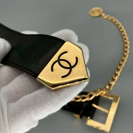 CHANEL (シャネル) ヴィンテージ ココマーク ロゴ チェーン ベルト