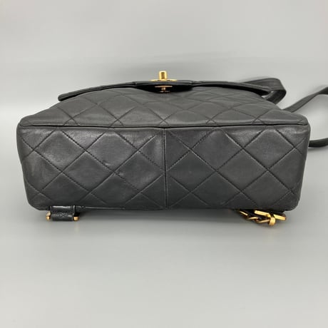 CHANEL (シャネル) ヴィンテージ マトラッセ ターンロック ココマーク リュックサック バックパック