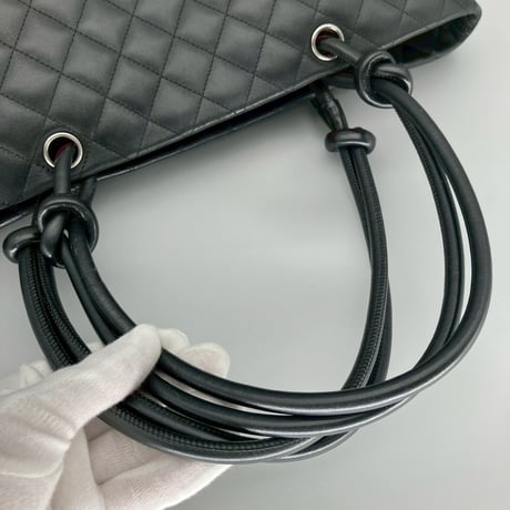 CHANEL (シャネル) ヴィンテージ マトラッセ カンボンライン ココマーク ハンドバッグ トートバッグ