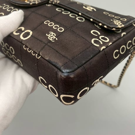CHANEL (シャネル) ヴィンテージ チョコバー COCO ココマーク ショルダーバッグ