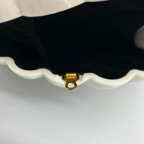 CHANEL (シャネル) ヴィンテージ アメリカ独立記念日 エアライン VIP限定ノベルテ シェル ココマーク ラインストーン ショルダーバッグ