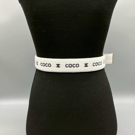 CHANEL (シャネル) ヴィンテージ ココマーク ロゴ COCO パイル ベルト