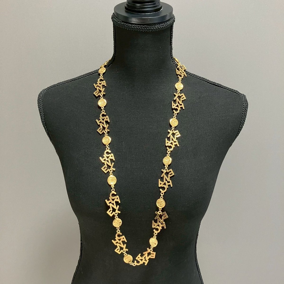 CHANEL (シャネル) ヴィンテージ ココマーク ロゴ ロングチェーン