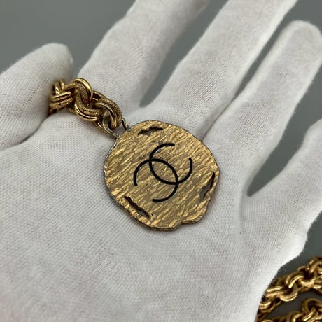 CHANEL (シャネル) ヴィンテージ 4連チェーン ココマーク チェーンベルト