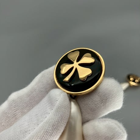 CHANEL (シャネル) ヴィンテージ クローバー パール スイング イヤリング