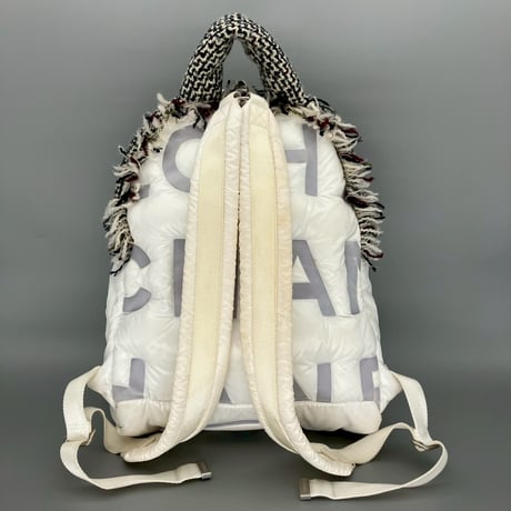 CHANEL (シャネル) ドゥドーヌ ココネージュ ツイード ロゴ ココマーク リュックサック バックパック