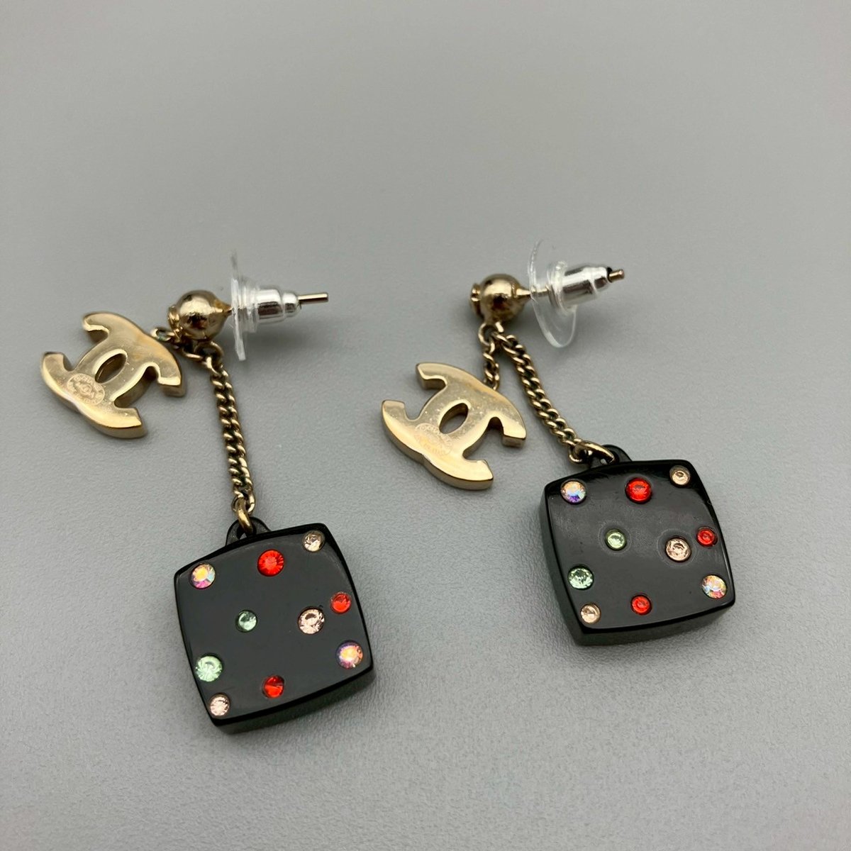 CHANEL (シャネル) ヴィンテージ ココマーク ラインストーン