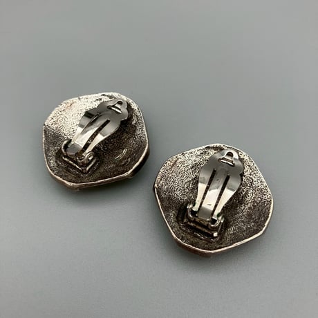CHANEL (シャネル) ヴィンテージ カラーストーン グリポア ココマーク イヤリング
