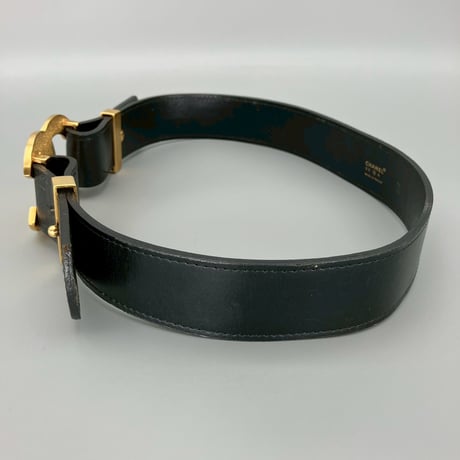 CHANEL (シャネル) ヴィンテージ デカココ ココマーク レザー ベルト