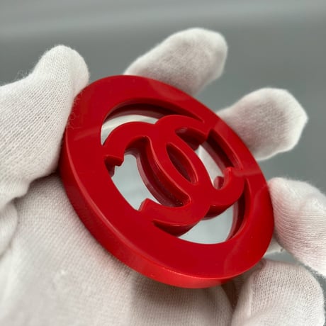 CHANEL (シャネル) ヴィンテージ デカココ ココマーク ラウンド 大振り ブローチ
