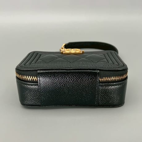 CHANEL (シャネル) ボーイシャネル キャビアスキン ココマーク ミニショルダーバッグ