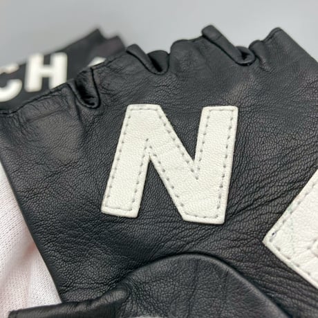 CHANEL (シャネル) ヴィンテージ ロゴ ココマーク レザー 手袋 グローブ