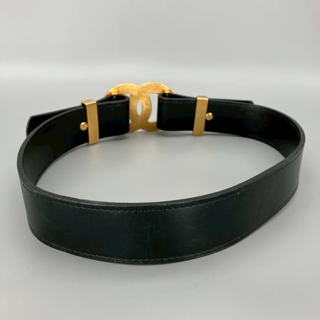 CHANEL (シャネル) ヴィンテージ デカココ ココマーク レザー ベルト