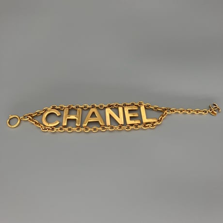 CHANEL (シャネル) ヴィンテージ ビッグロゴ チェーン ブレスレット