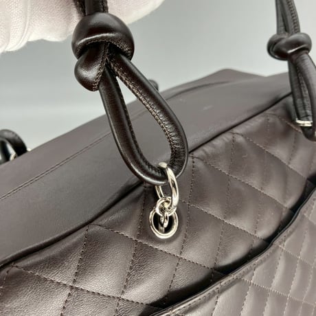 CHANEL (シャネル) ヴィンテージ マトラッセ カンボンライン ココマーク マルチポケット ハンドバッグ
