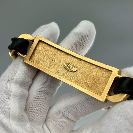 CHANEL (シャネル) ヴィンテージ ロゴ ラインストーン ネックレス チョーカー