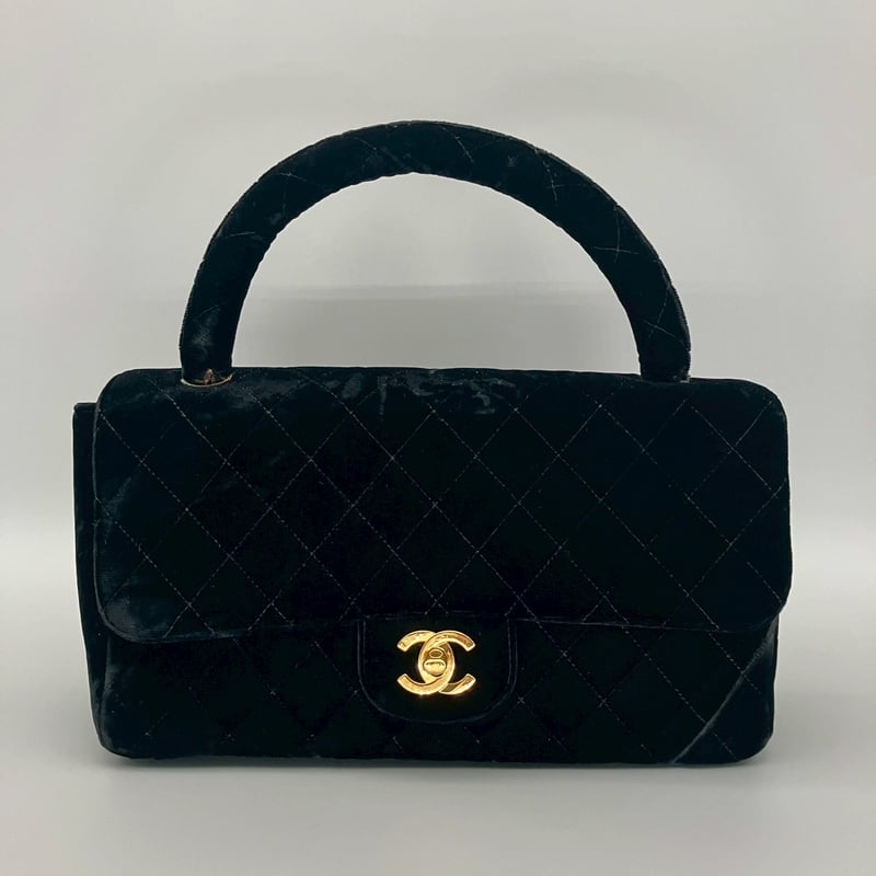 CHANEL (シャネル) ヴィンテージ ベロア ターンロック ココマーク 親子