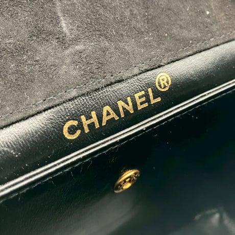CHANEL (シャネル) ヴィンテージ スエード ターンロック ココマーク ショルダーバッグ