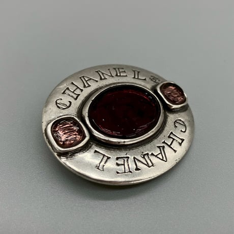 CHANEL (シャネル) ヴィンテージ 31 RUE CAMBON PARIS ココマーク カラーストーン グリポア ブローチ