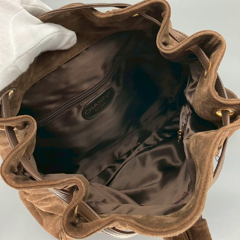 CHANEL (シャネル) ヴィンテージ スエード ココマーク リュックサック