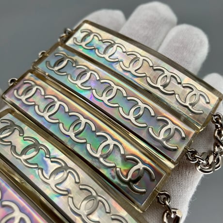CHANEL (シャネル) ヴィンテージ ココマーク クリア チェーンベルト