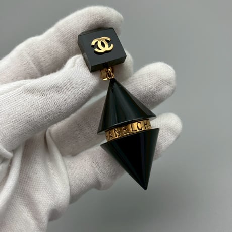 CHANEL (シャネル) ヴィンテージ ココマーク ロゴ スイング イヤリング