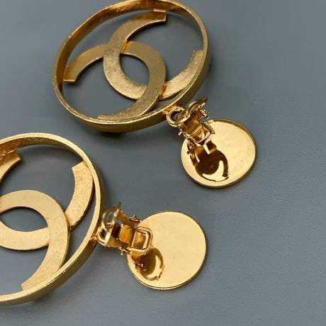 CHANEL (シャネル) ヴィンテージ デカココ ココマーク スイング イヤリング